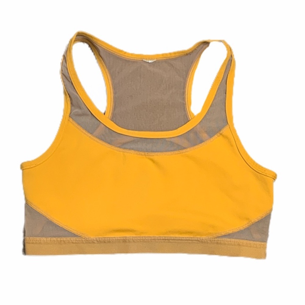 Fabletics Desi Orange Racerback Sports Bra